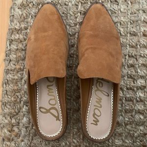Sam Edelman brown suede mules